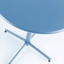 Table de jardin bistrot ronde (ø70 x 72 cm) avec plateau rabattable