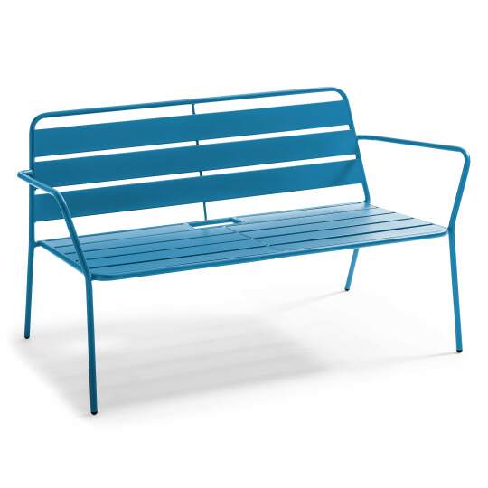 Canapé de jardin en métal design industriel anti U.V | Oviala