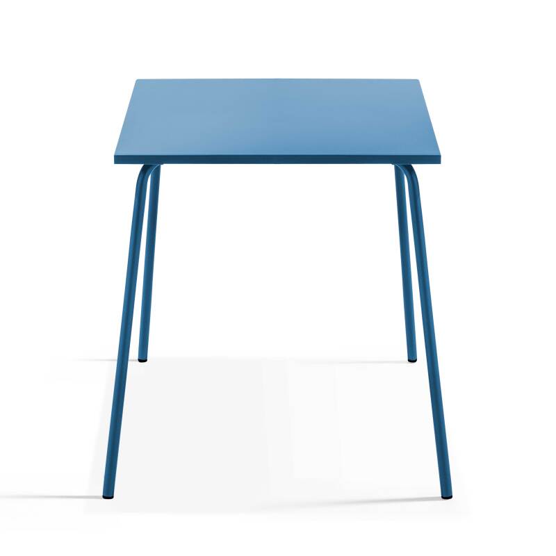 Table de jardin bistrot carrée 70 x 70 cm et 2 chaises en métal (2/6)