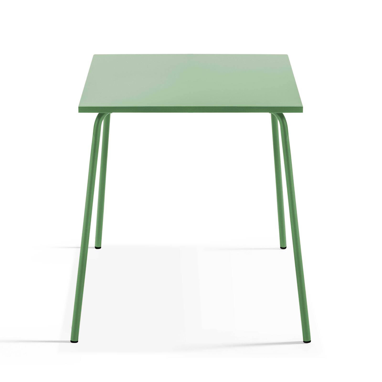 Ensemble table carrée (70 x 70 x 72 cm) et 4 chaises avec accoudoirs