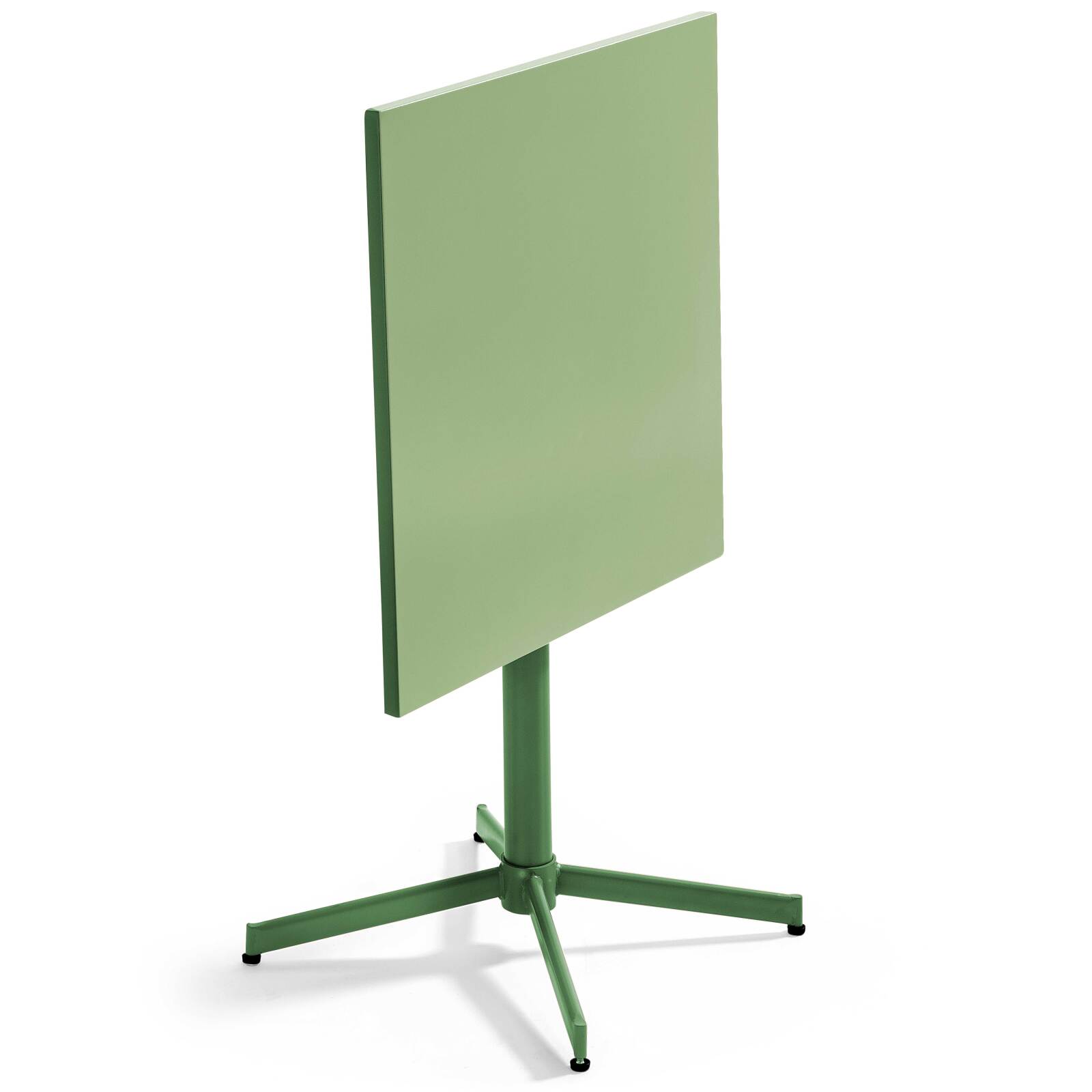 Table de jardin carrée inclinable 70 x 70 cm + 4 chaises en métal