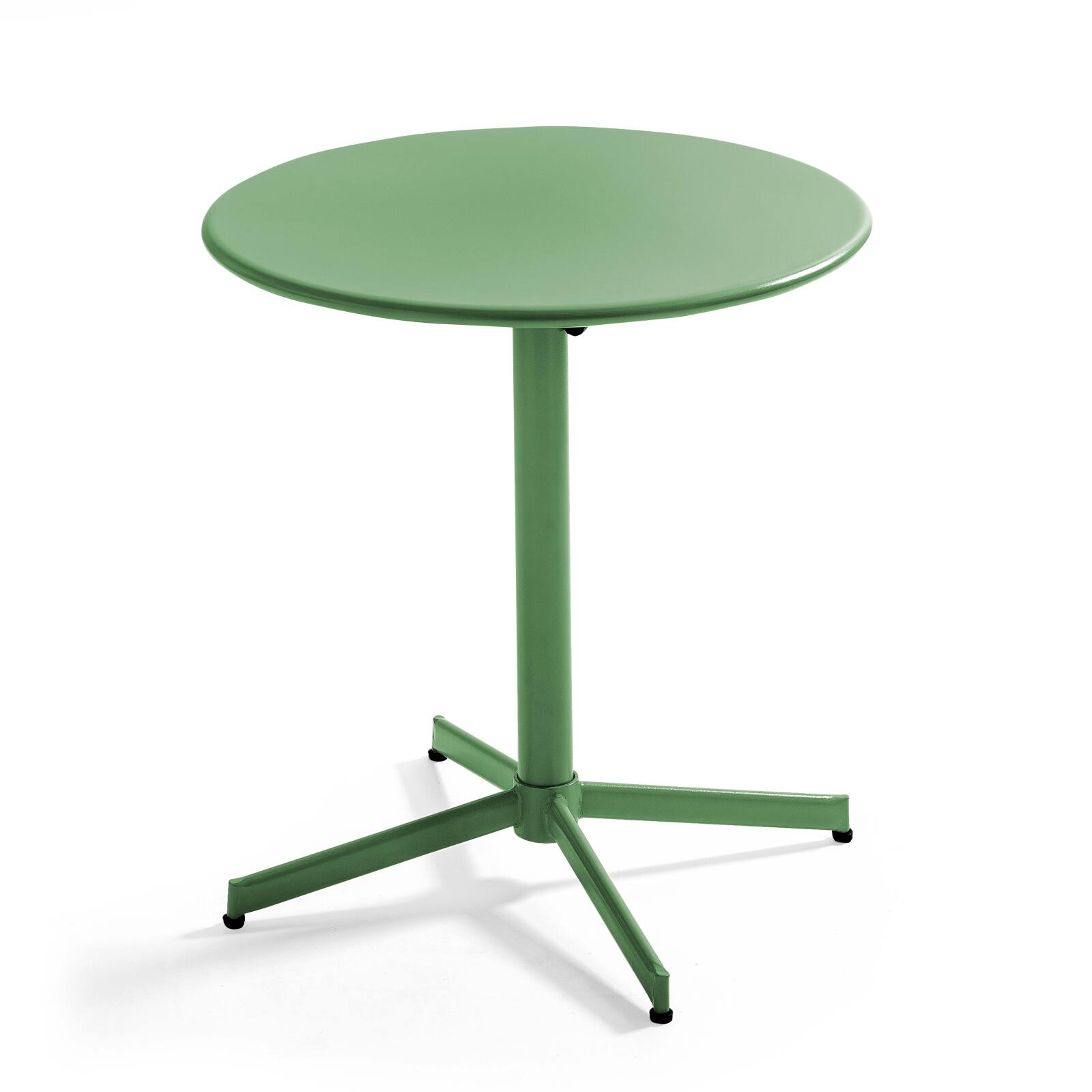 Table de jardin bistrot rabattable Ø70 x 72 cm et 2 chaises en métal
