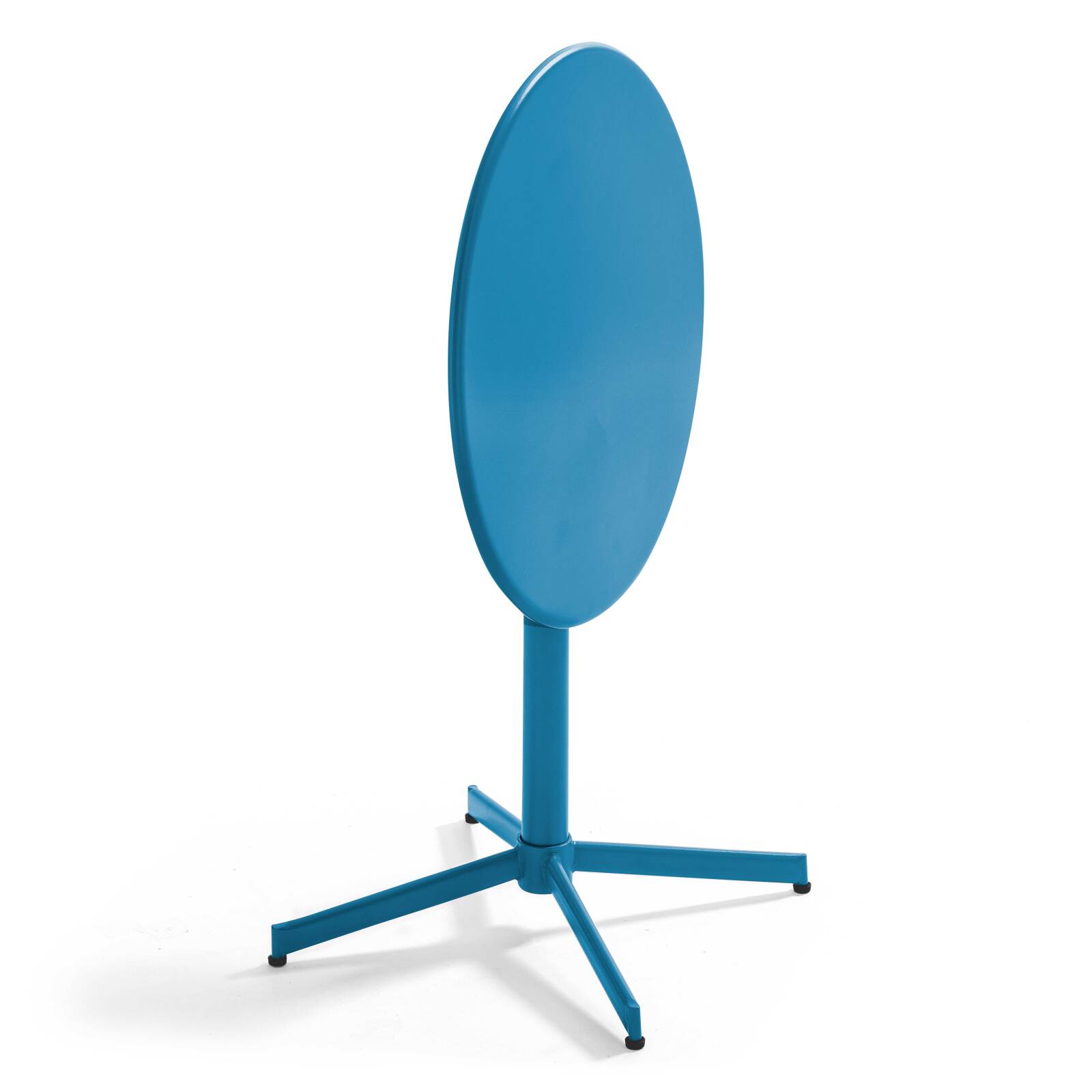 Table de jardin bistrot rabattable Ø70 x 72 cm et 2 chaises en métal