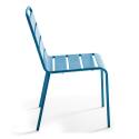Table de jardin ronde inclinable Ø70 x 72 cm + 4 chaises