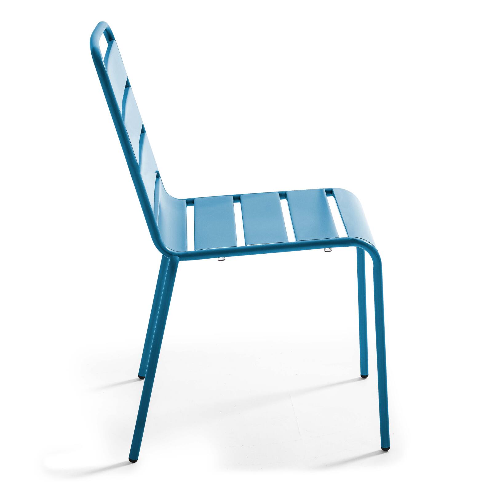 Table de jardin ronde inclinable Ø70 x 72 cm + 4 chaises