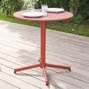 Ensemble table ronde pliable 2/4 personnes + chaises assorties