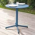 Table de jardin ronde inclinable Ø70 x 72 cm + 4 chaises