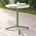 Table de jardin ronde inclinable Ø70 x 72 cm + 4 chaises