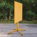 Table de jardin carrée avec plateau rabattable 70 x 70 x 72 cm