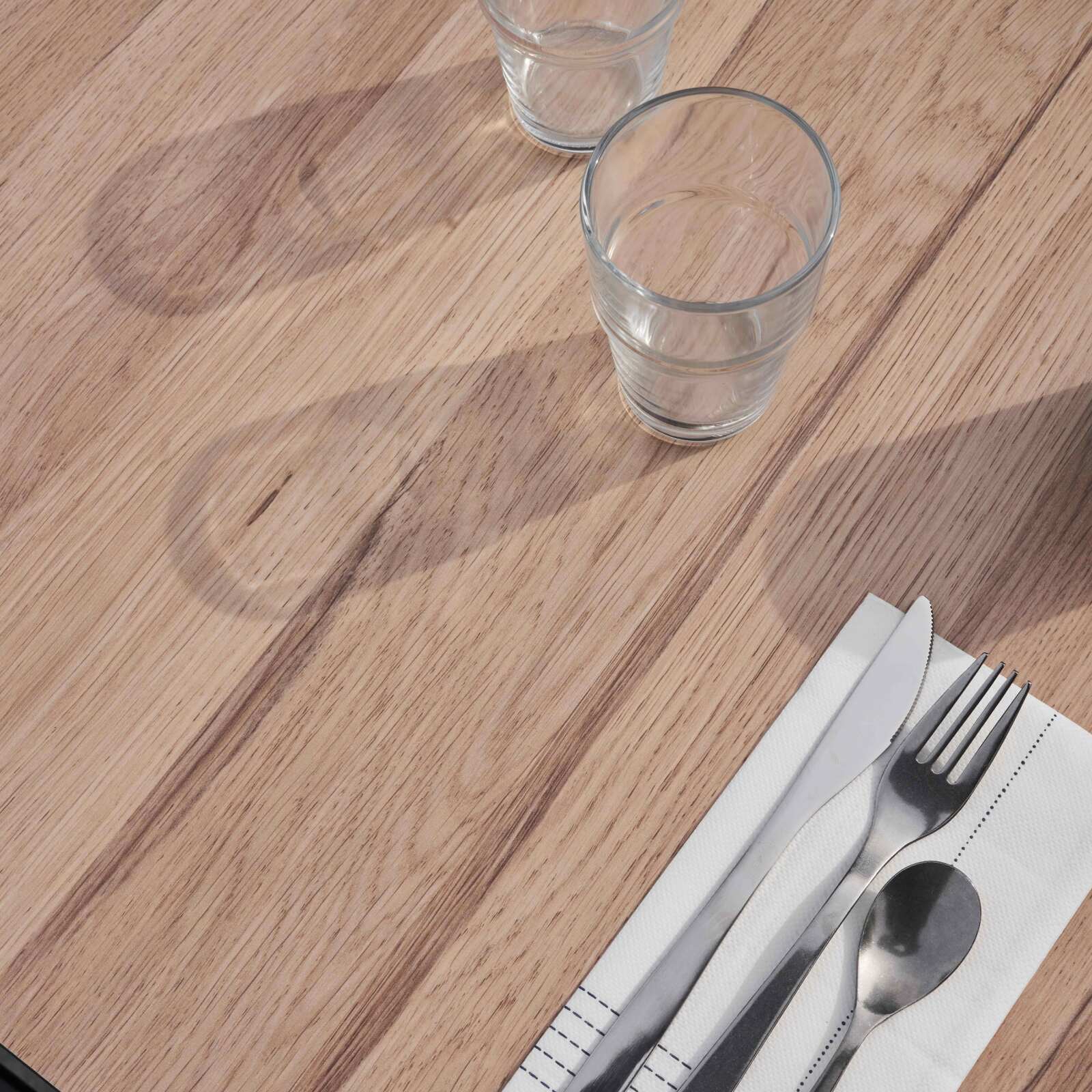 Table de jardin carrée 60 x 60 cm inclinable en HPL