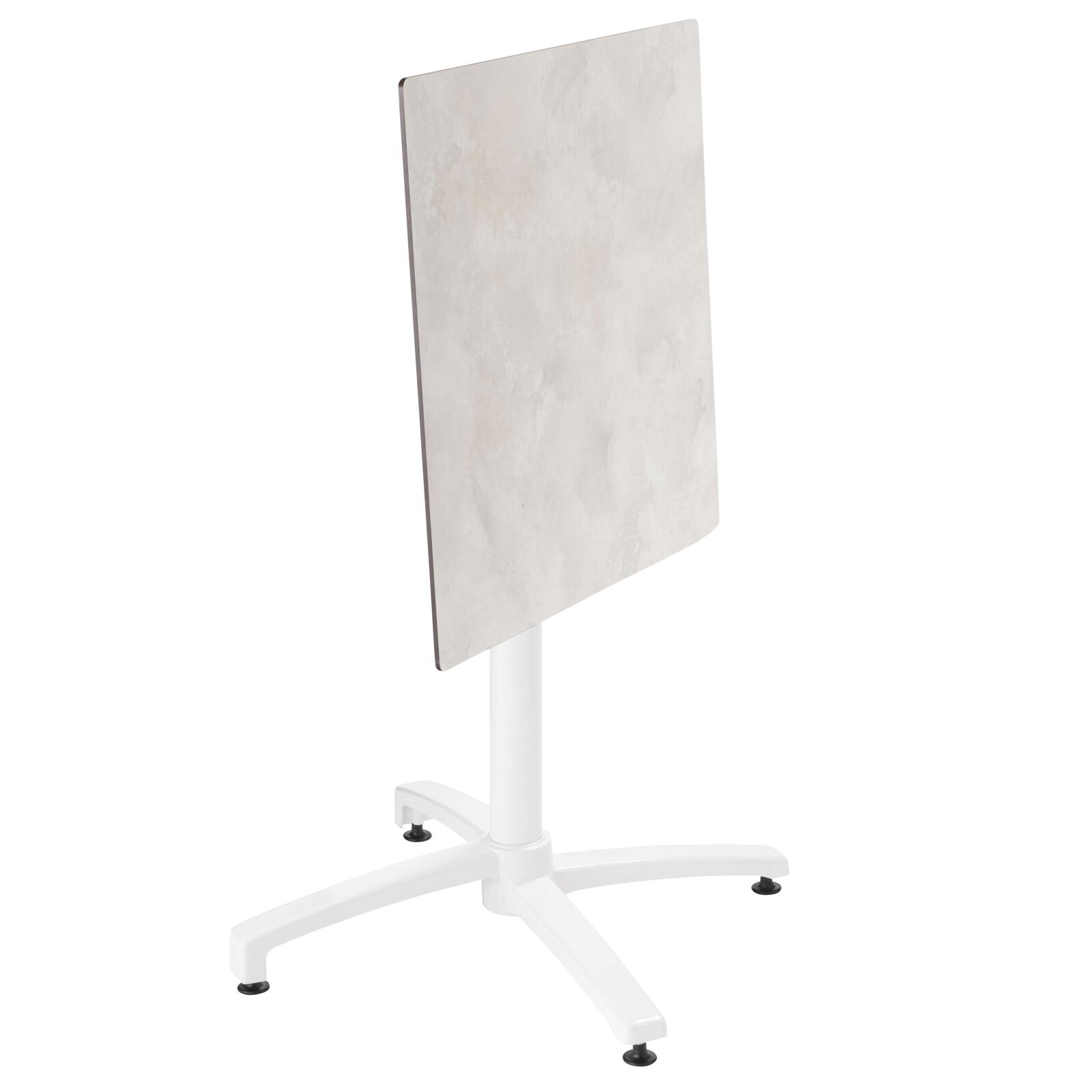 Pied de table avec système inclinable 72 cm en aluminium