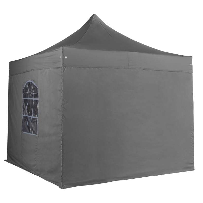 Mur plein pour tente pliante PRO+ 50MM en 3m gris