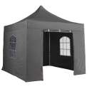 Mur porte zippable tente pliante PRO+ 50MM en 3m  gris