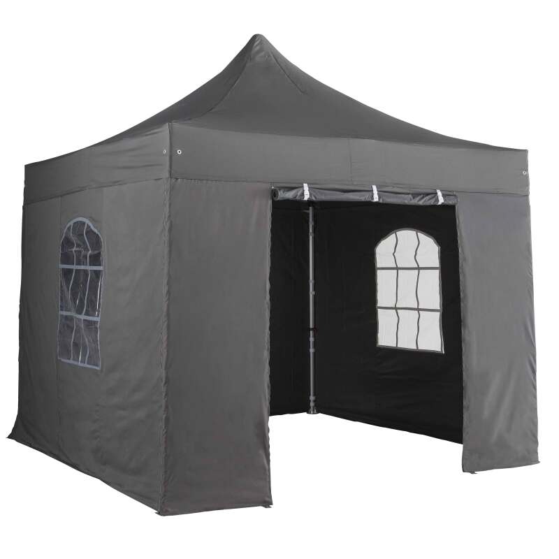 Mur porte zippable tente pliante PRO+ 50MM en 3m  gris