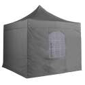 Mur fenêtre gris tente pliante PRO50MM 480G/M2 3 m