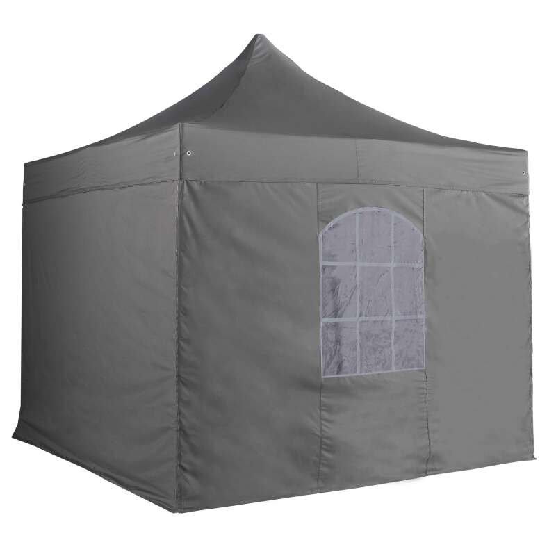Mur fenêtre gris tente pliante PRO50MM 480G/M2 3 m