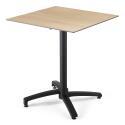 Table de jardin carrée 70 x 70 cm inclinable en HPL