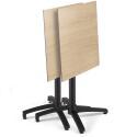 Table de jardin carrée 70 x 70 cm inclinable en HPL