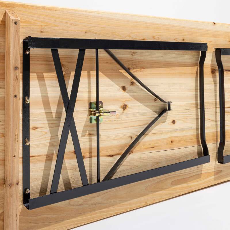 Set de table et bancs en bois pliant