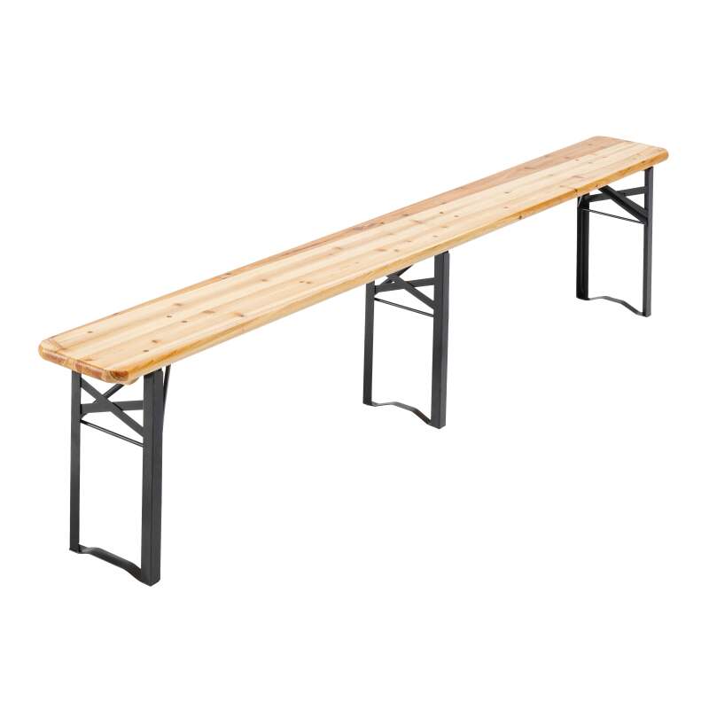 Ensemble table et bancs de jardin 220 cm