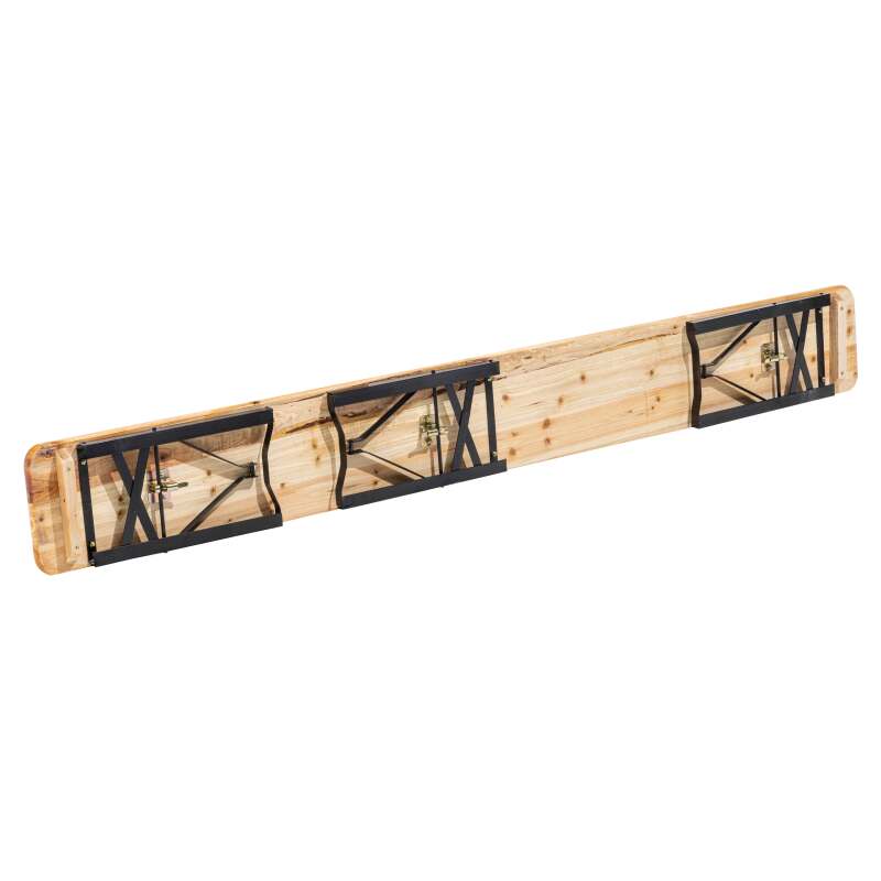 Ensemble table et bancs de jardin 220 cm