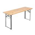 Ensemble Brasserie table et bancs bois 180 cm - Lot de 10