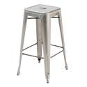 Tabouret de bar en métal mat