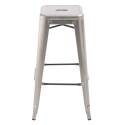 Tabouret de bar en métal mat
