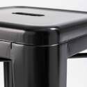 Tabouret de bar en métal mat