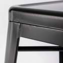 Tabouret de bar en métal mat