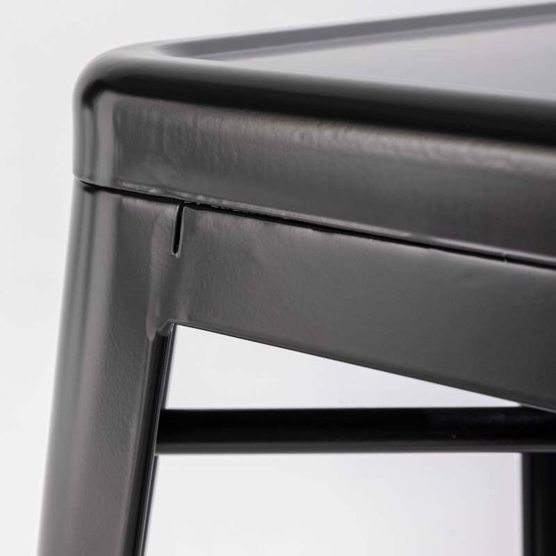 Tabouret de bar en métal mat