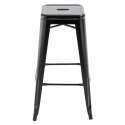 Lot de 4 tabourets de bar mat