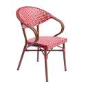 Fauteuil de jardin en aluminium et rotin
