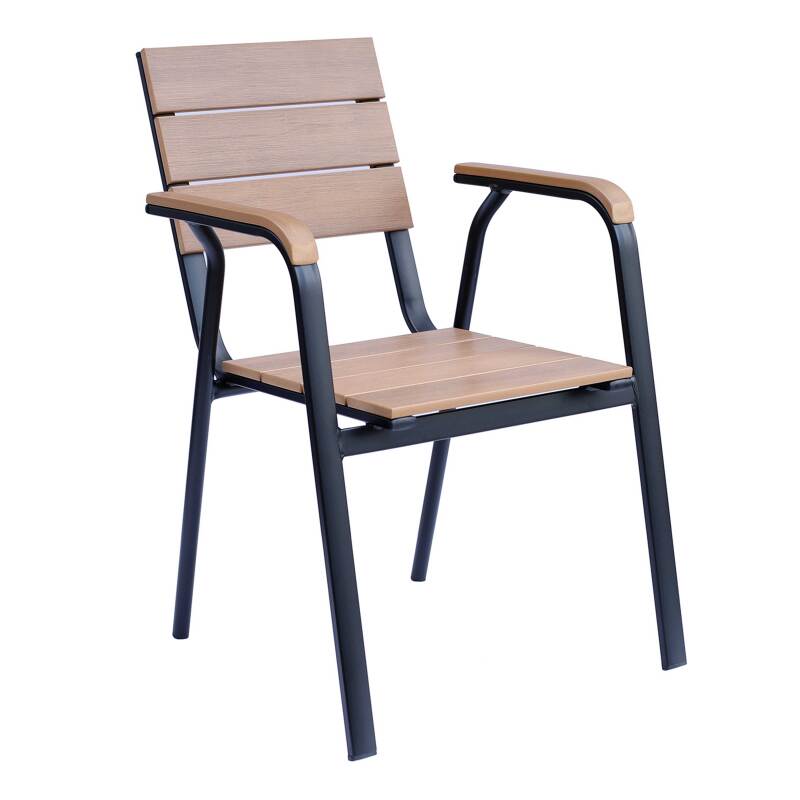 Fauteuil de jardin en aluminium et polywood