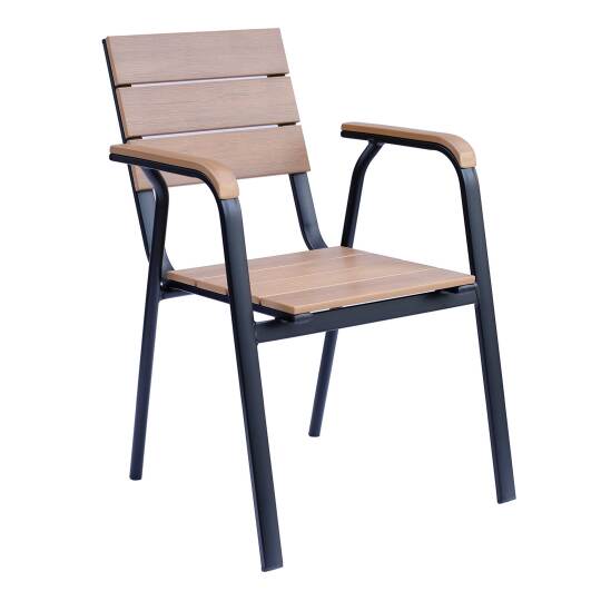 Fauteuil de jardin en aluminium et polywood