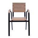 Fauteuil de jardin en aluminium et polywood