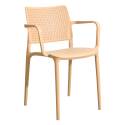 Lot de 2 chaises de jardin en polypropylène avec accoudoirs