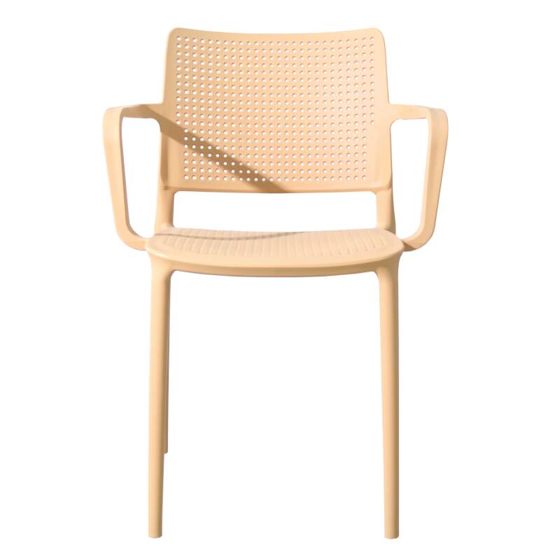 Lot de 2 chaises de jardin en polypropylène avec accoudoirs