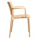 Lot de 2 chaises de jardin en polypropylène avec accoudoirs