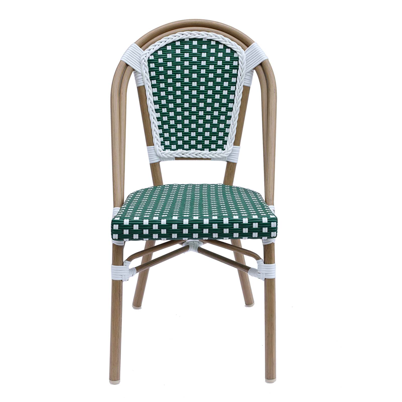 Chaise de jardin en aluminium et rotin