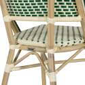 Chaise de terrasse en aluminium et rotin