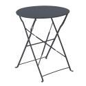 Table de jardin ronde pliante (Ø60 x 72 cm) en métal