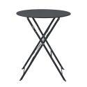Table de jardin ronde pliante (Ø60 x 72 cm) en métal