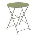 Table de jardin ronde pliante (Ø60 x 72 cm) en métal