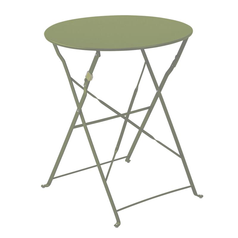 Table de jardin ronde pliante (Ø60 x 72 cm) en métal