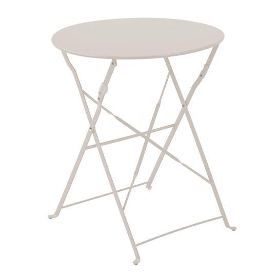 Table de jardin ronde pliante (Ø60 x 72 cm) en métal