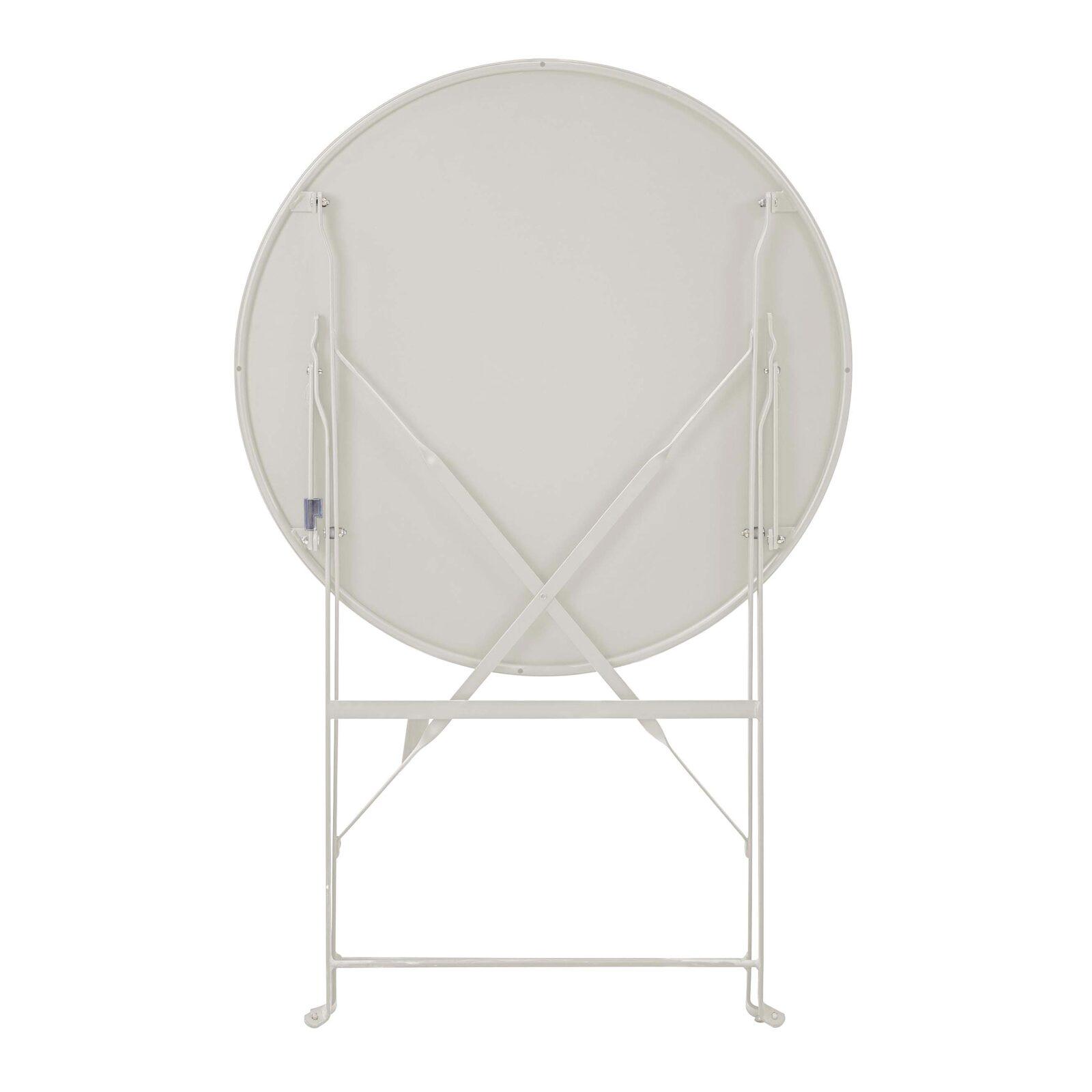 Table de jardin ronde pliante (Ø60 x 72 cm) en métal