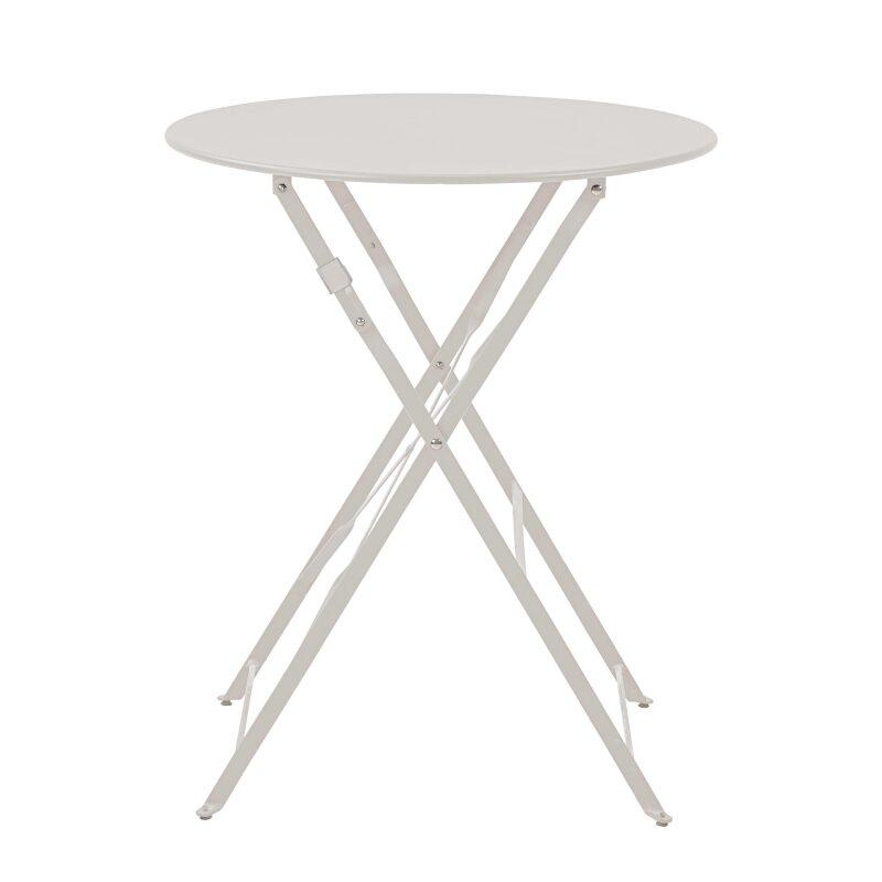 Table de jardin ronde pliante (Ø60 x 72 cm) en métal