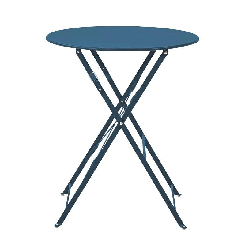Table de jardin ronde pliante (Ø60 x 72 cm) en métal
