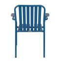 Chaise de jardin avec accoudoirs en aluminium